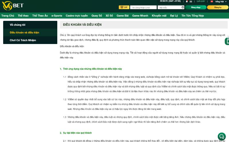 dang ky v9bet dieu khoan Điều kiện đăng ký V9bet