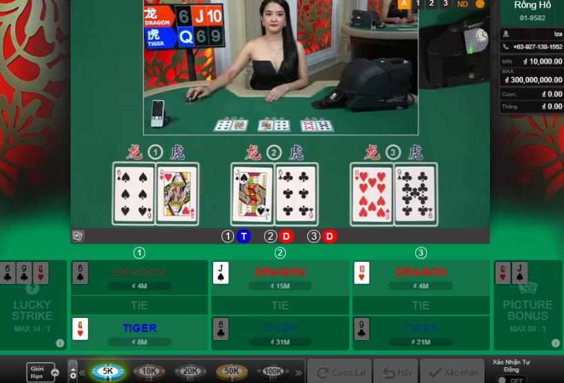 rong ho 2 Công cụ trong game Dragon Tiger